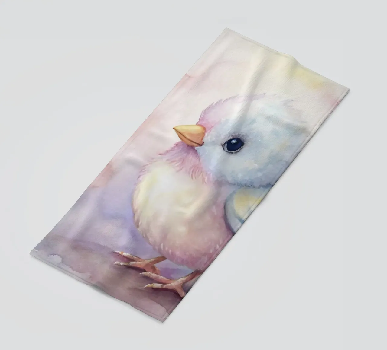 uccello acquerello telo mare da 🎁 ARTVI-SHOP