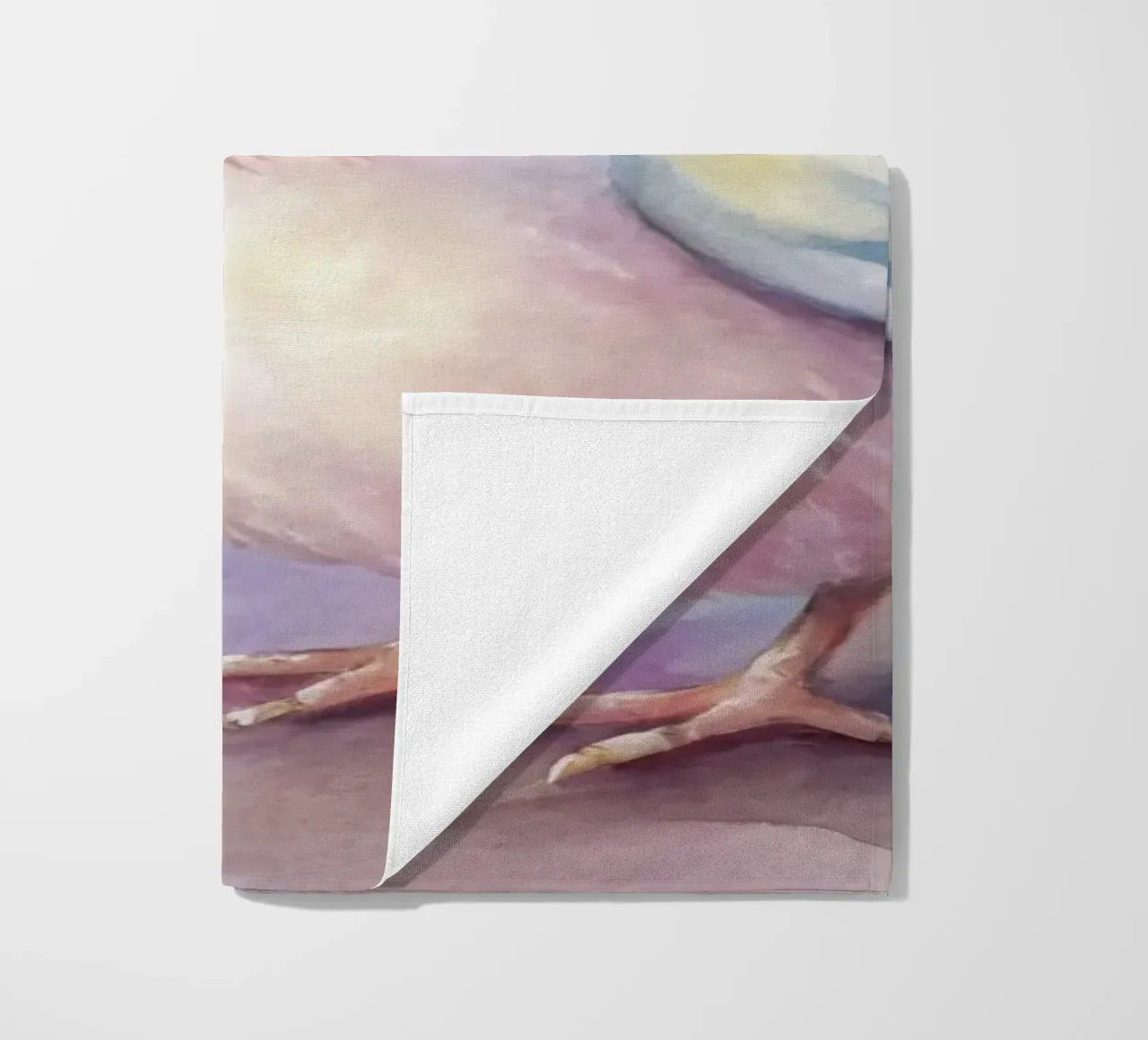 uccello acquerello telo mare da 🎁 ARTVI-SHOP