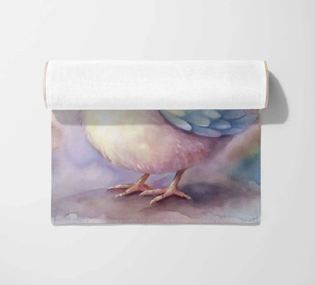 uccello acquerello telo mare da 🎁 ARTVI-SHOP