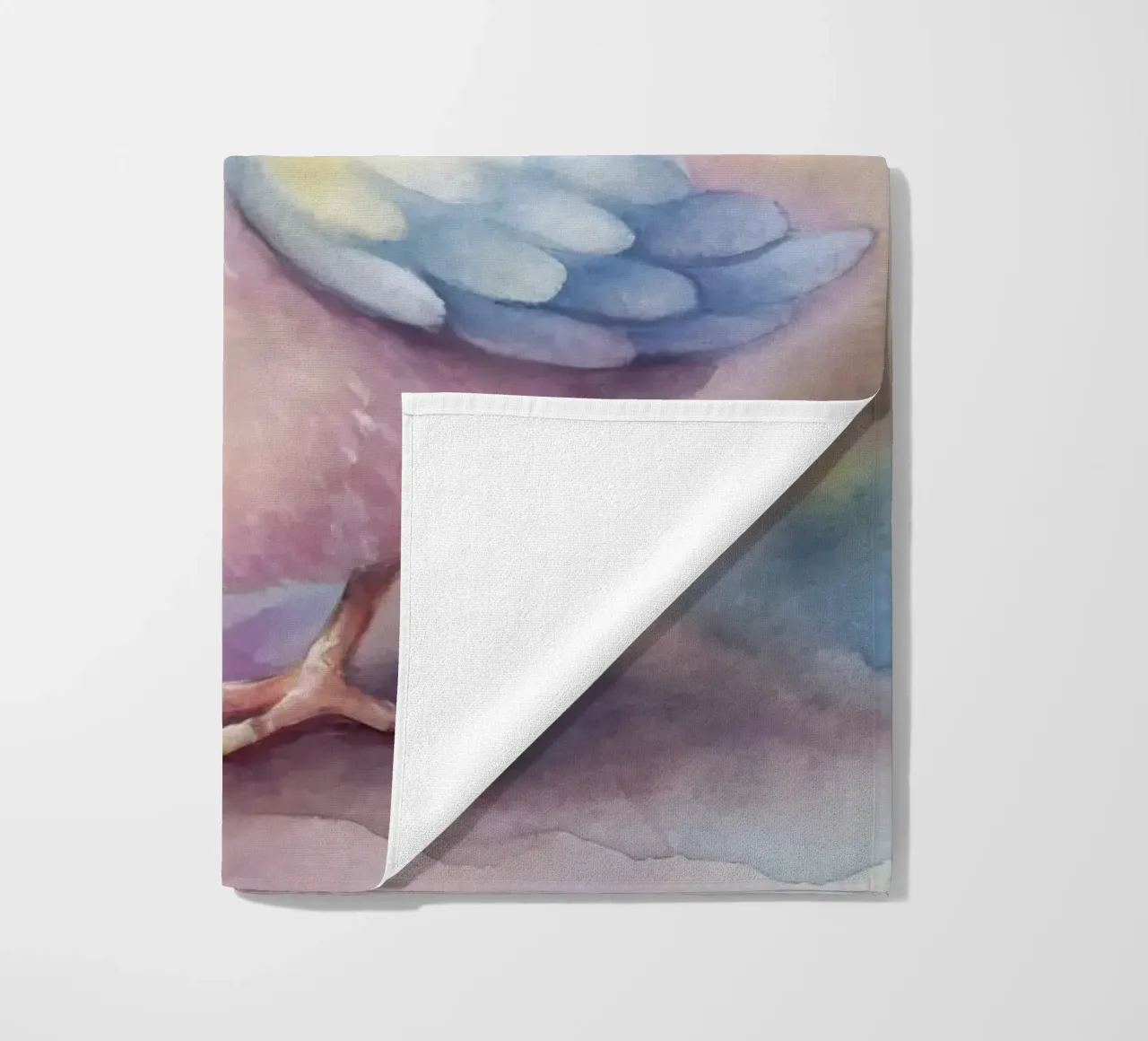 uccello acquerello telo mare da 🎁 ARTVI-SHOP