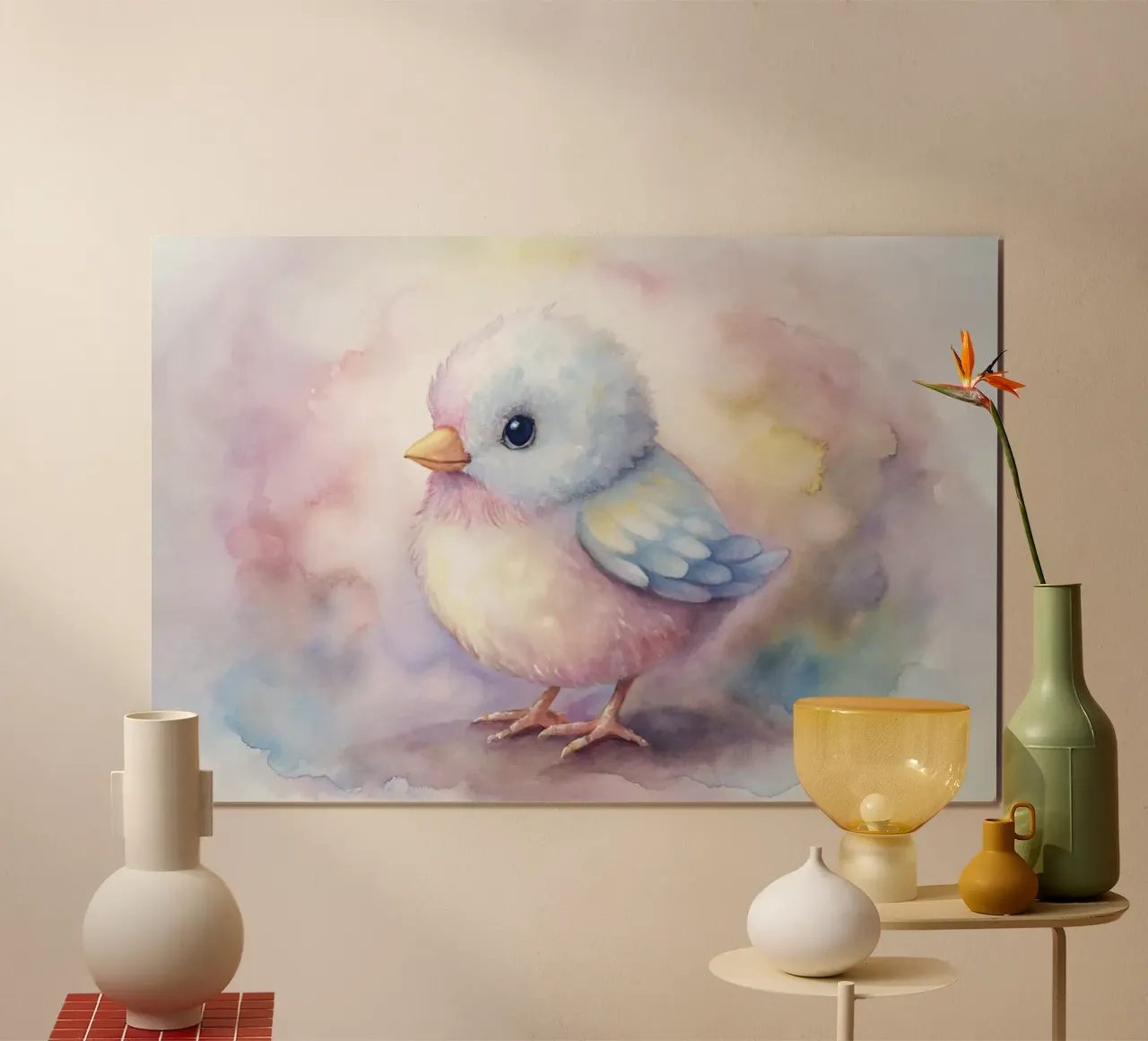 uccello acquerello carta hahnemühle da 🎁 ARTVI-SHOP