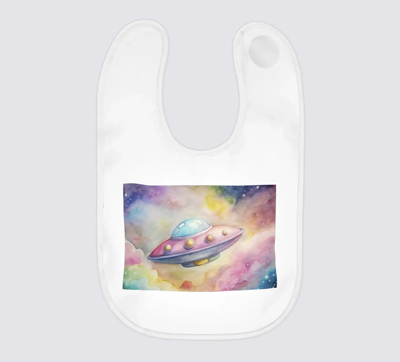 UFO in acquerello bavaglino da ARTVI-SHOP