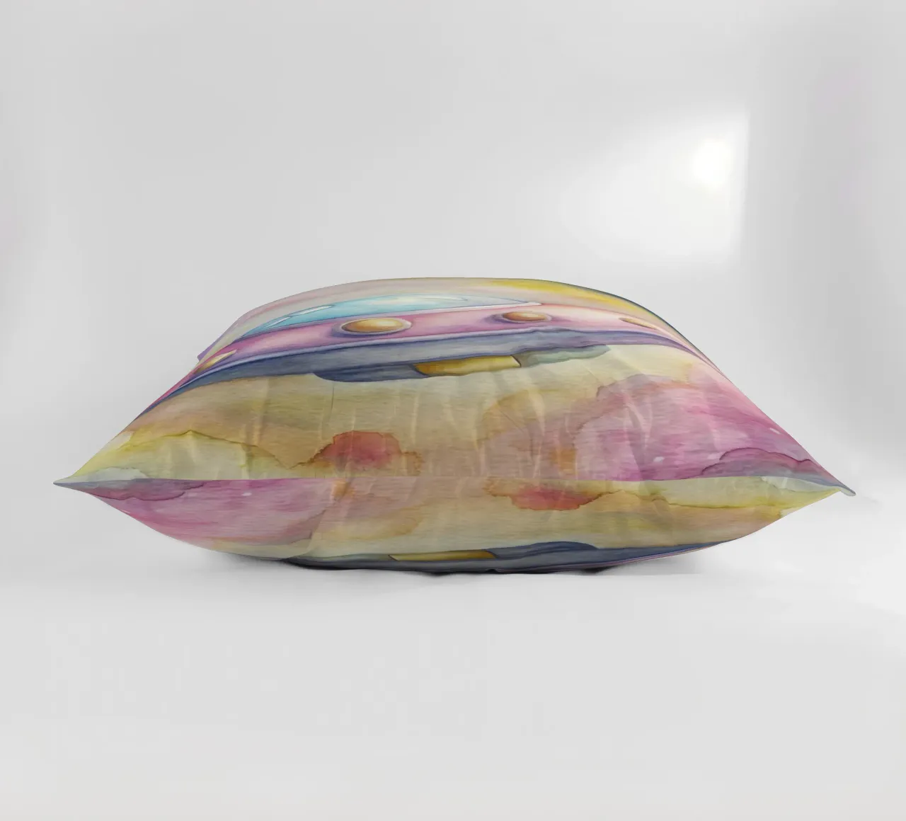 UFO in acquerello cuscino da ARTVI-SHOP