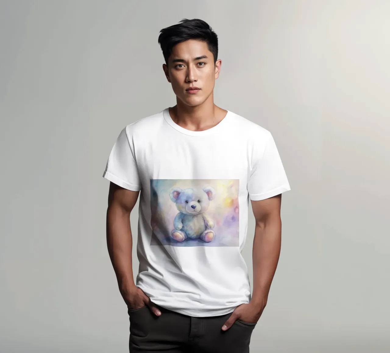 orsetto acquerello t-shirt da 🎁 ARTVI-SHOP