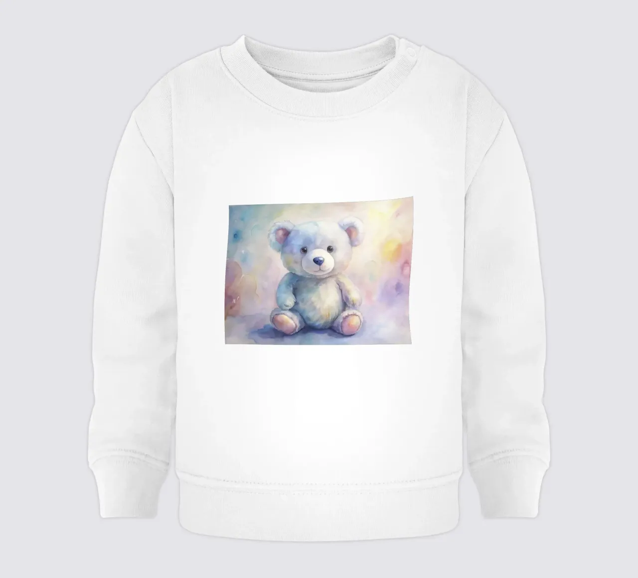 orsetto acquerello felpa neonato da ARTVI-SHOP