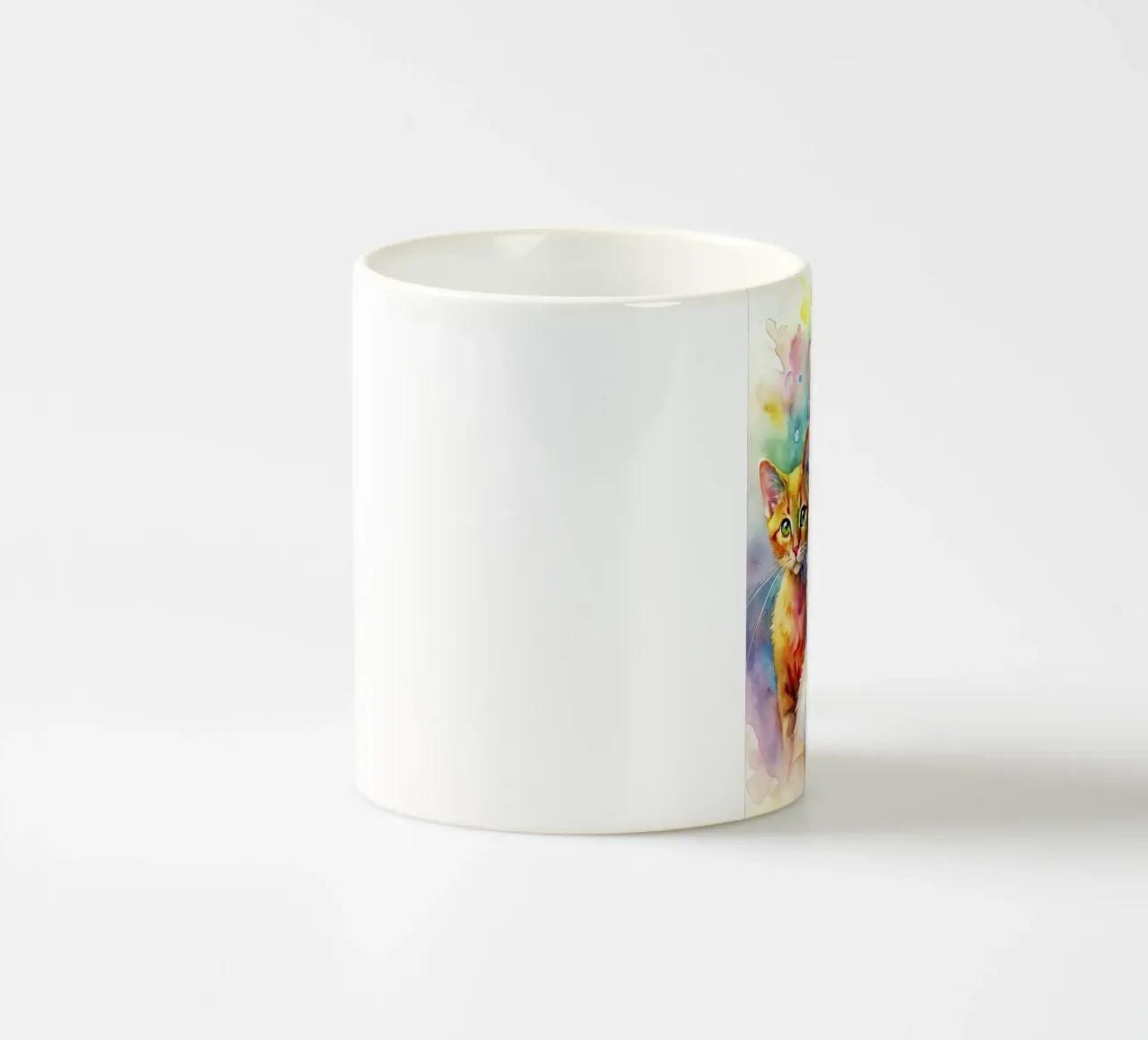 Gatti ad acquerello tazza in ceramica da ARTVI-SHOP