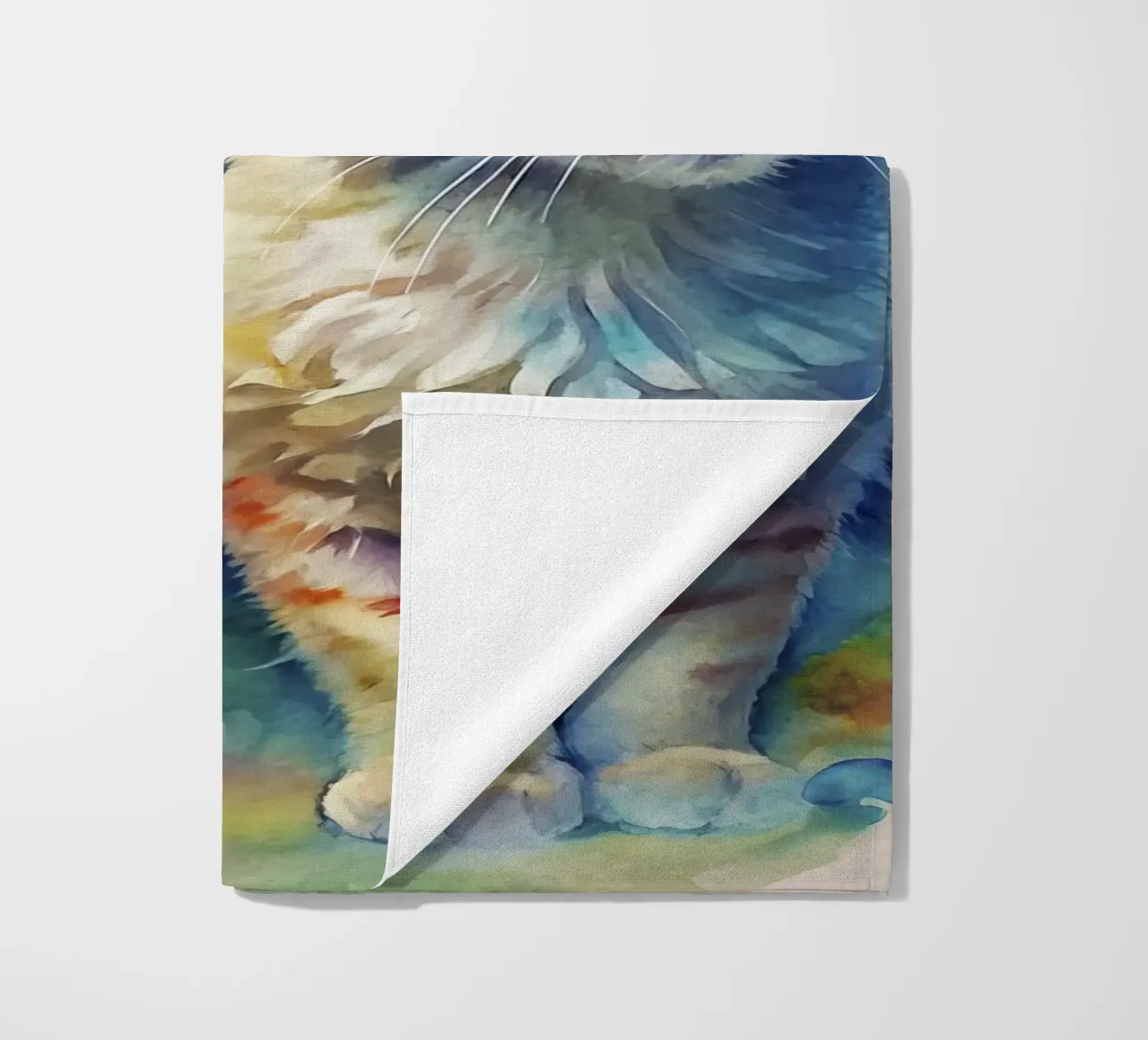 Gatti ad acquerello telo mare da 🎁 ARTVI-SHOP