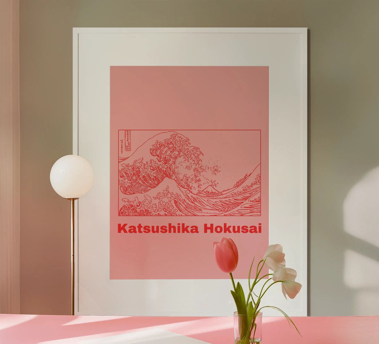 Estética japonesa - La pintura ondulante de Hokusai poster de SMPLE