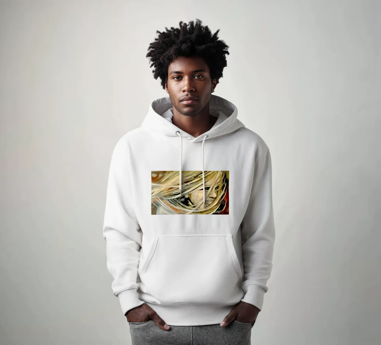 Smiling in the Wind felpa con cappuccio da Happy ๐ Art ๐จ by Christine Schnoell