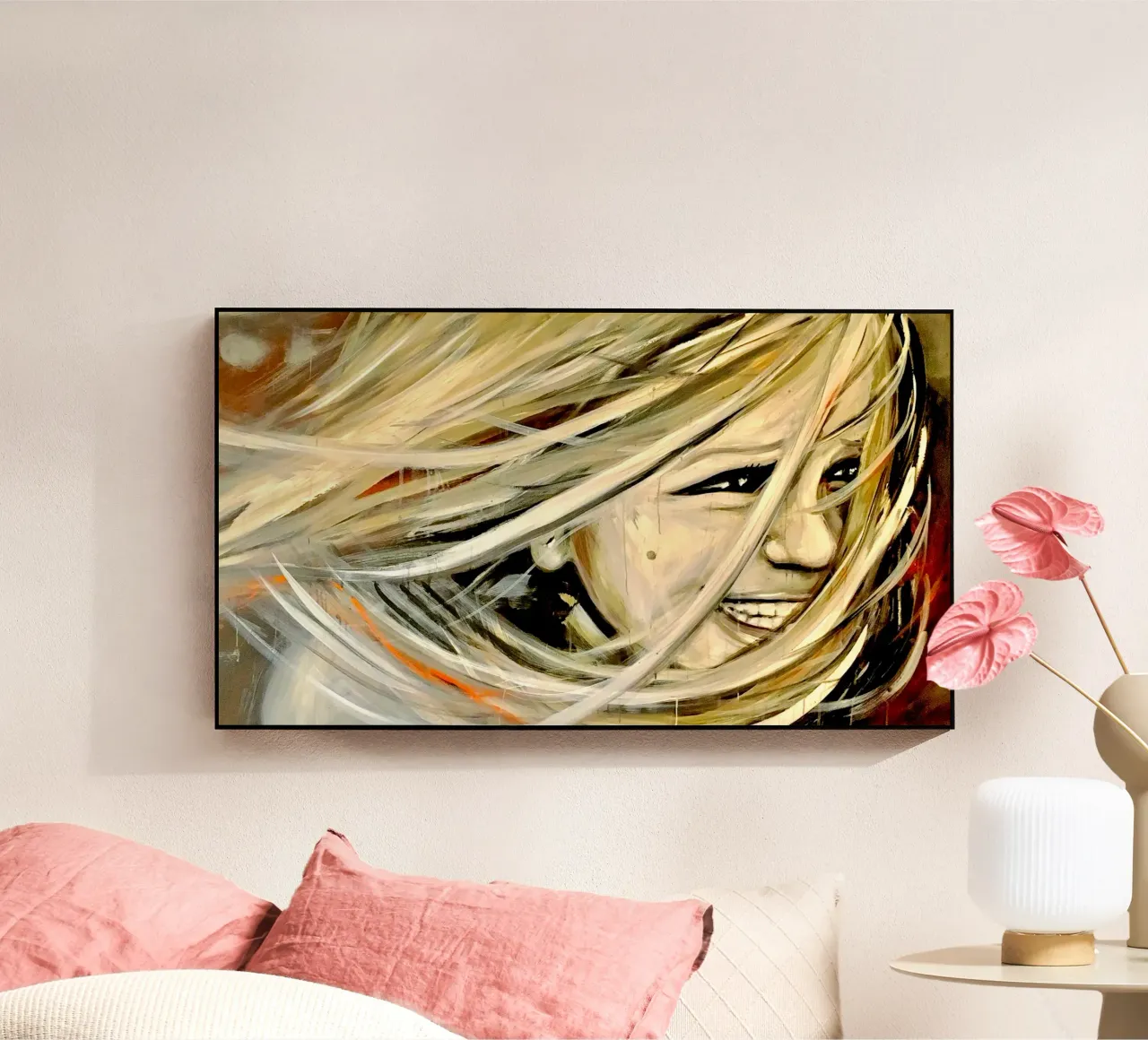 Smiling in the Wind plexiglass da Happy 😃 Art 🎨 by Christine Schnoell