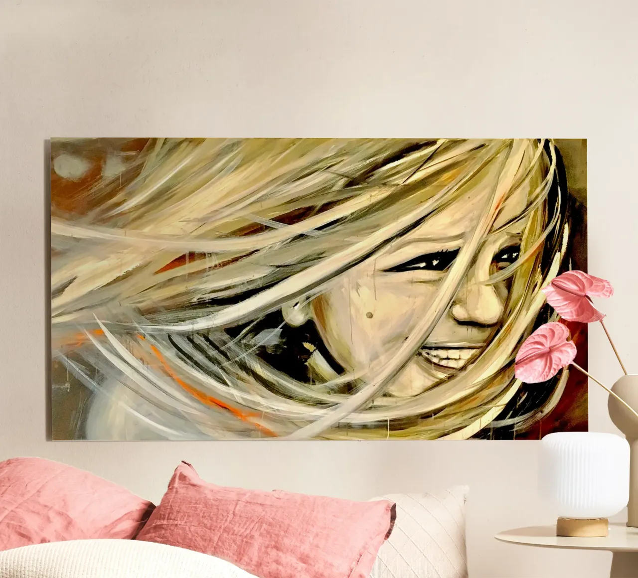 Smiling in the Wind alluminio dibond da Happy 😃 Art 🎨 by Christine Schnoell
