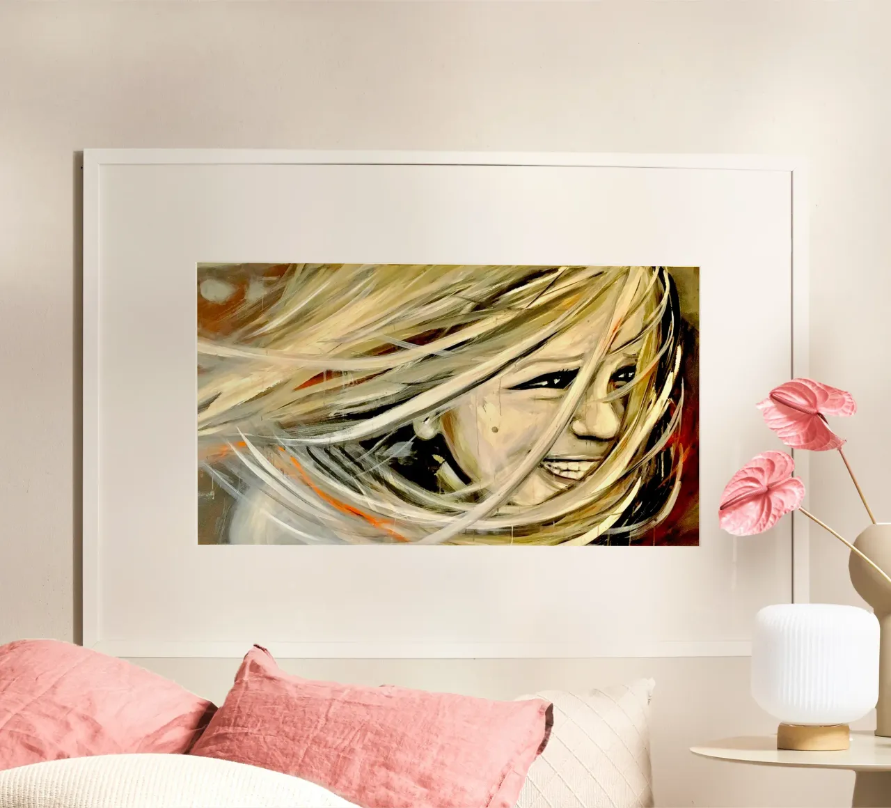 Smiling in the Wind carta hahnemühle da Happy 😃 Art 🎨 by Christine Schnoell