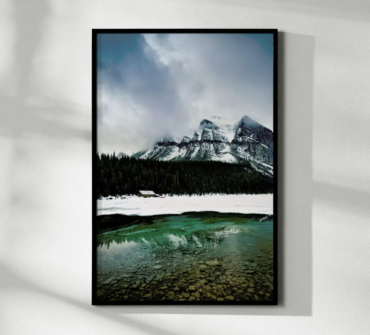 The Boathouse poster con telaio in legno da Cordula Schaefer