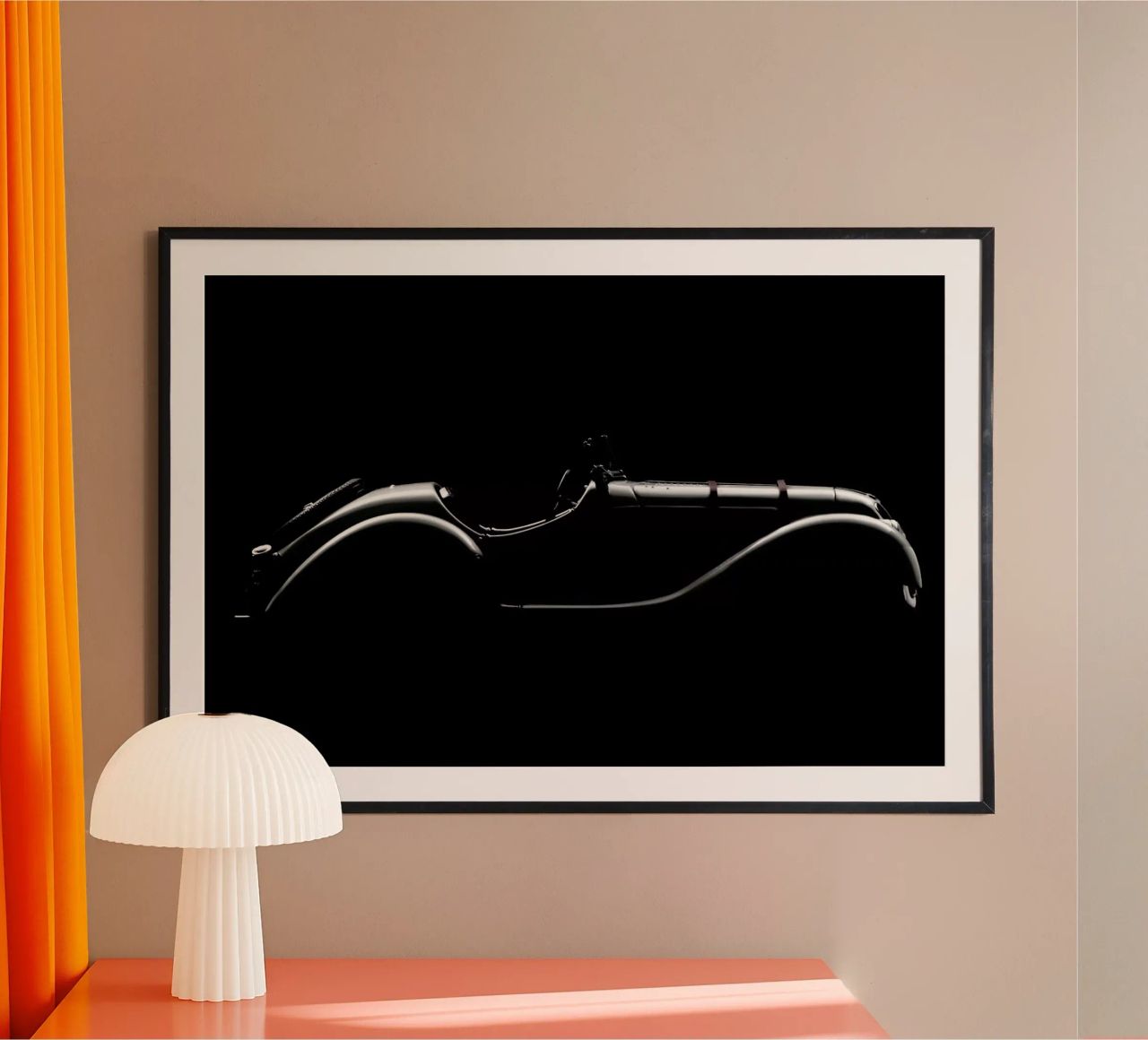 Silhouette - Alvaro Perez Poster mit Kunststoffrahmen von Pictufy