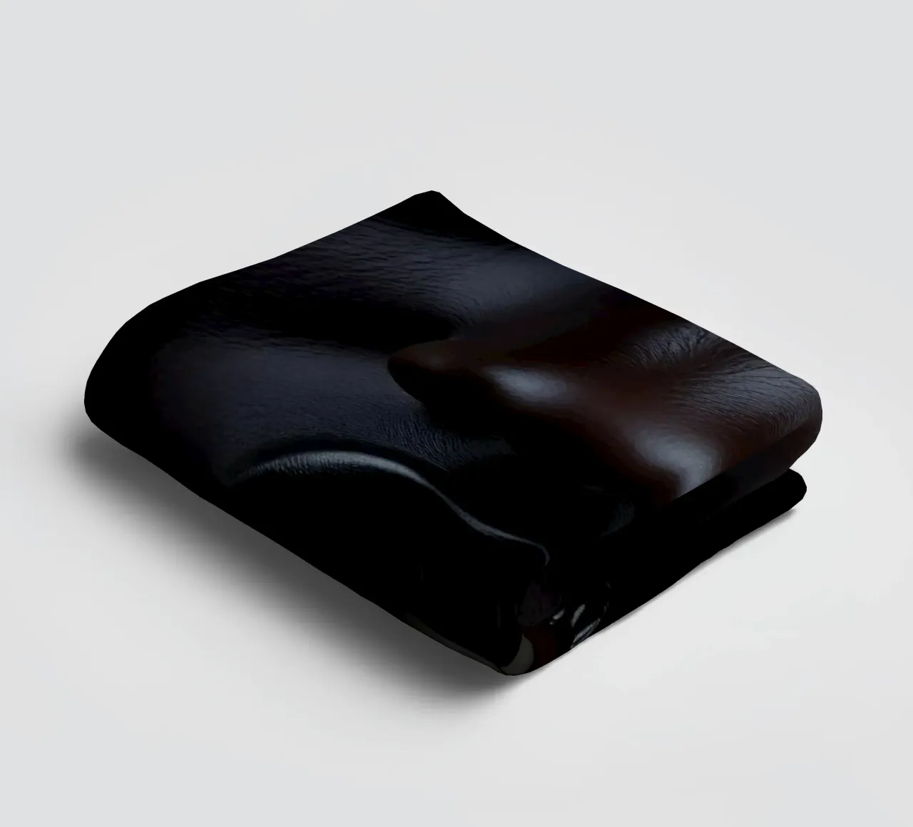 Portrait of a black woman with striking features illuminated towel by DesignDoodle
