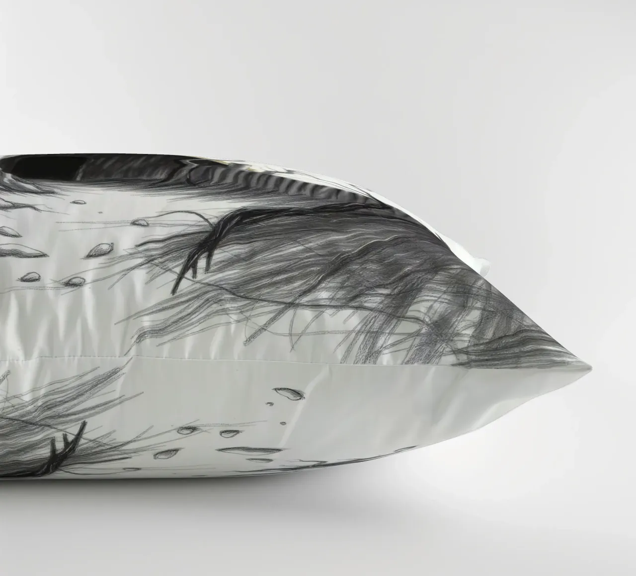Cortile desolato, sotto un sole inquietante in una terra arida cuscino da DesignDoodle