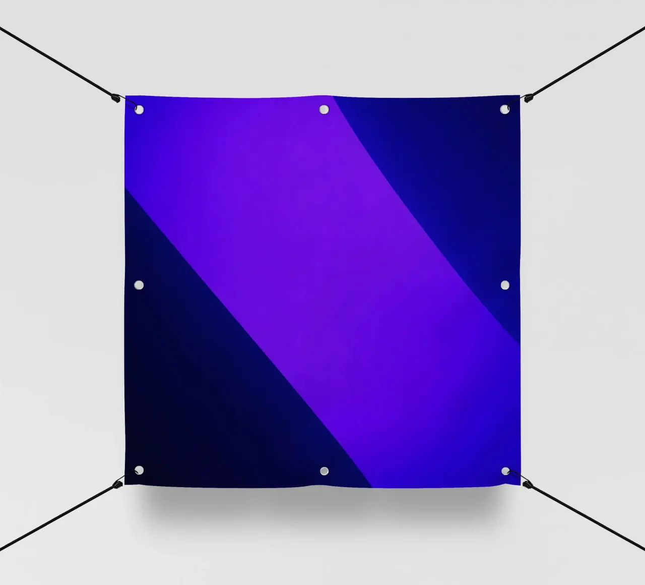 Helle lila und blaue abstrakte Lichtmuster PVC Plane von DesignDoodle