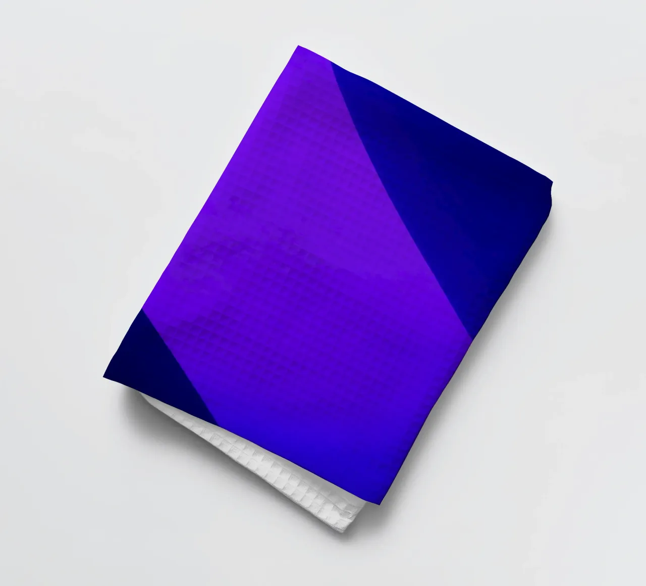 Motifs lumineux abstraits violets et bleus torchon de DesignDoodle
