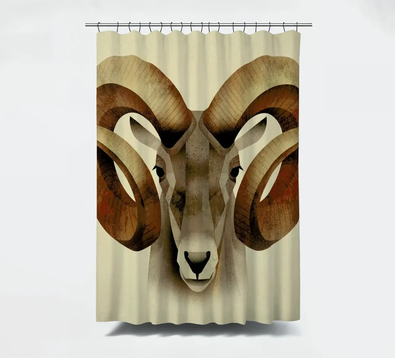 Urial shower curtain by Dieter Braun