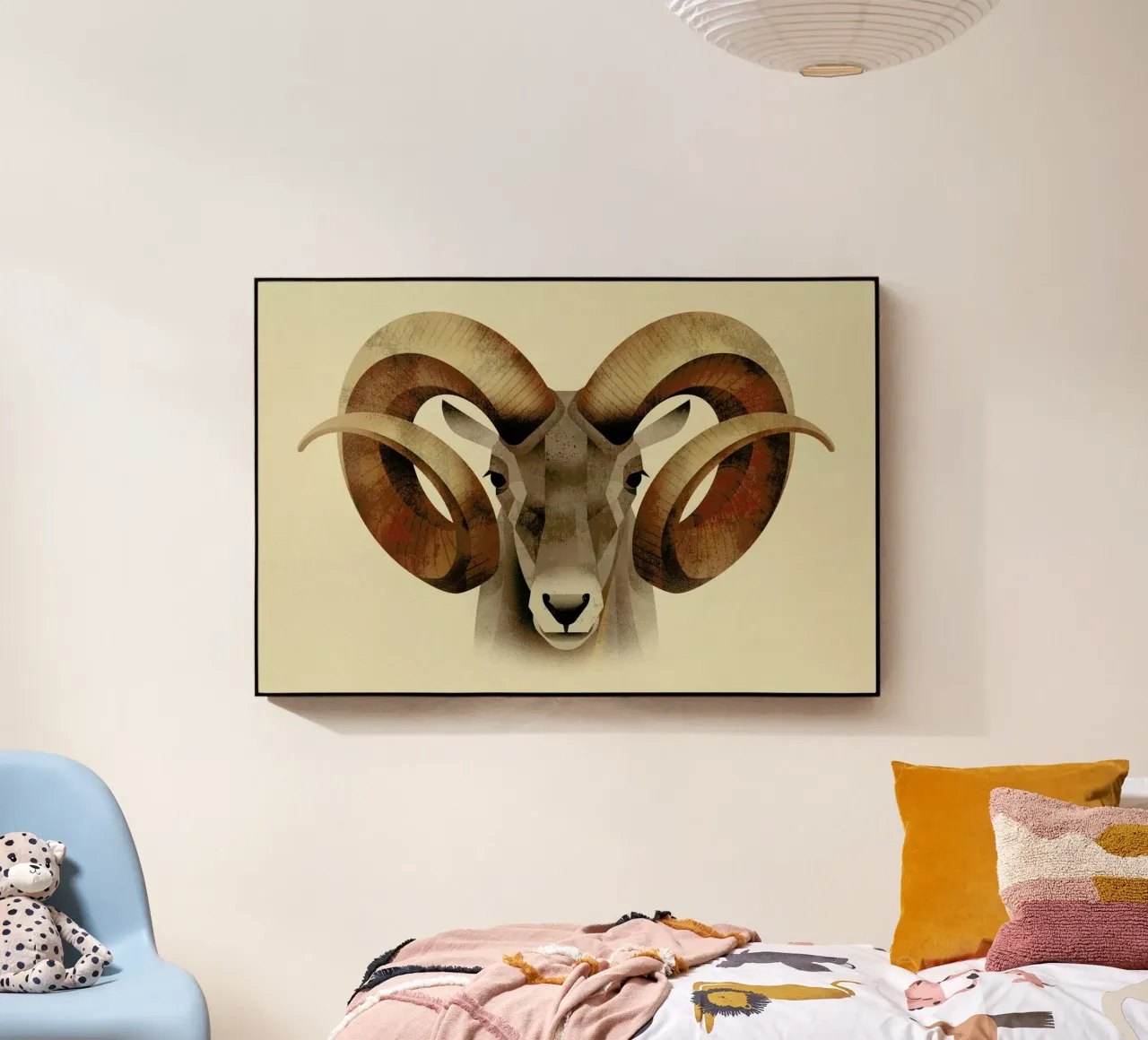 Urial acryl van Dieter Braun