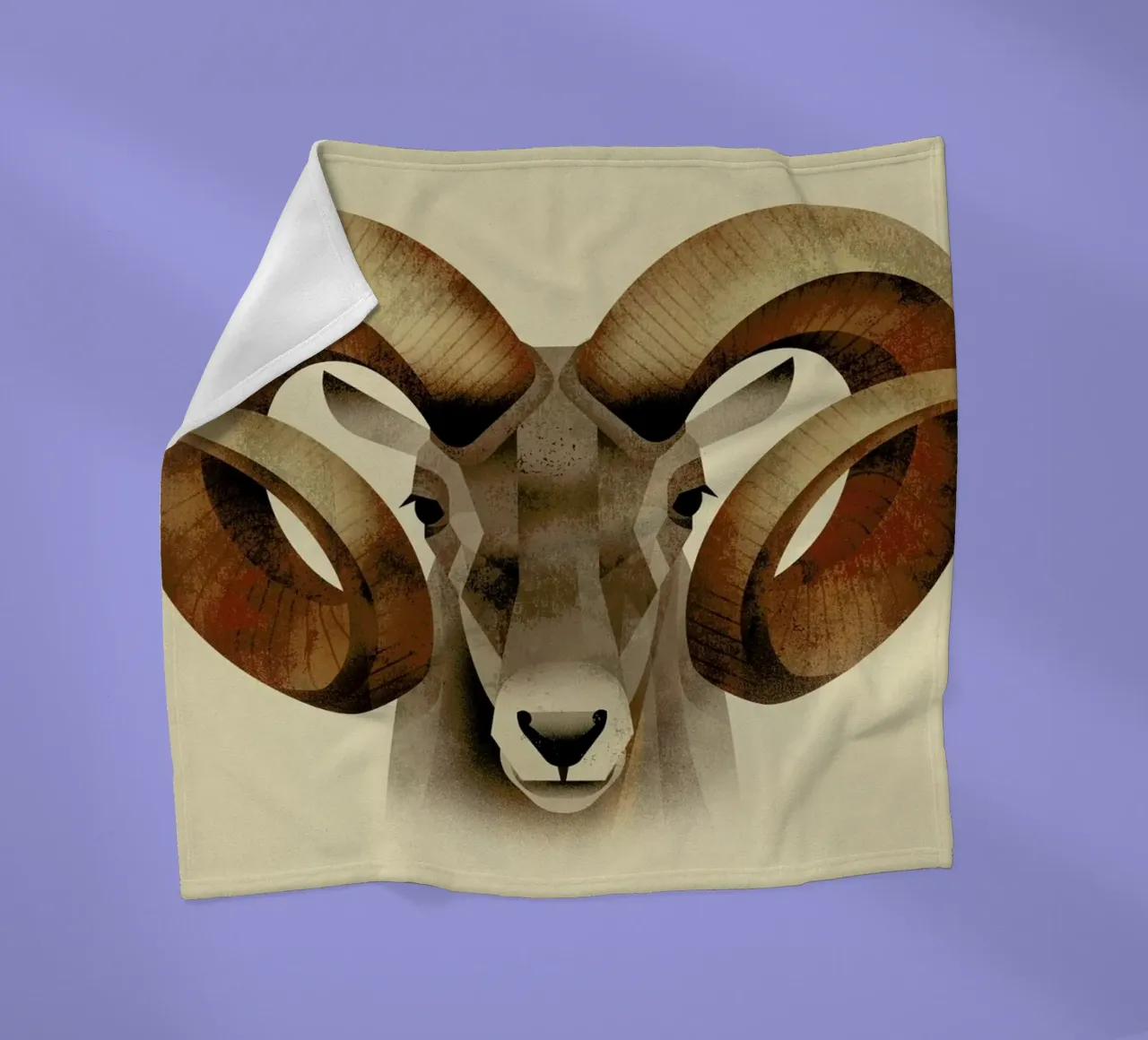 Urial fleece blanket by Dieter Braun