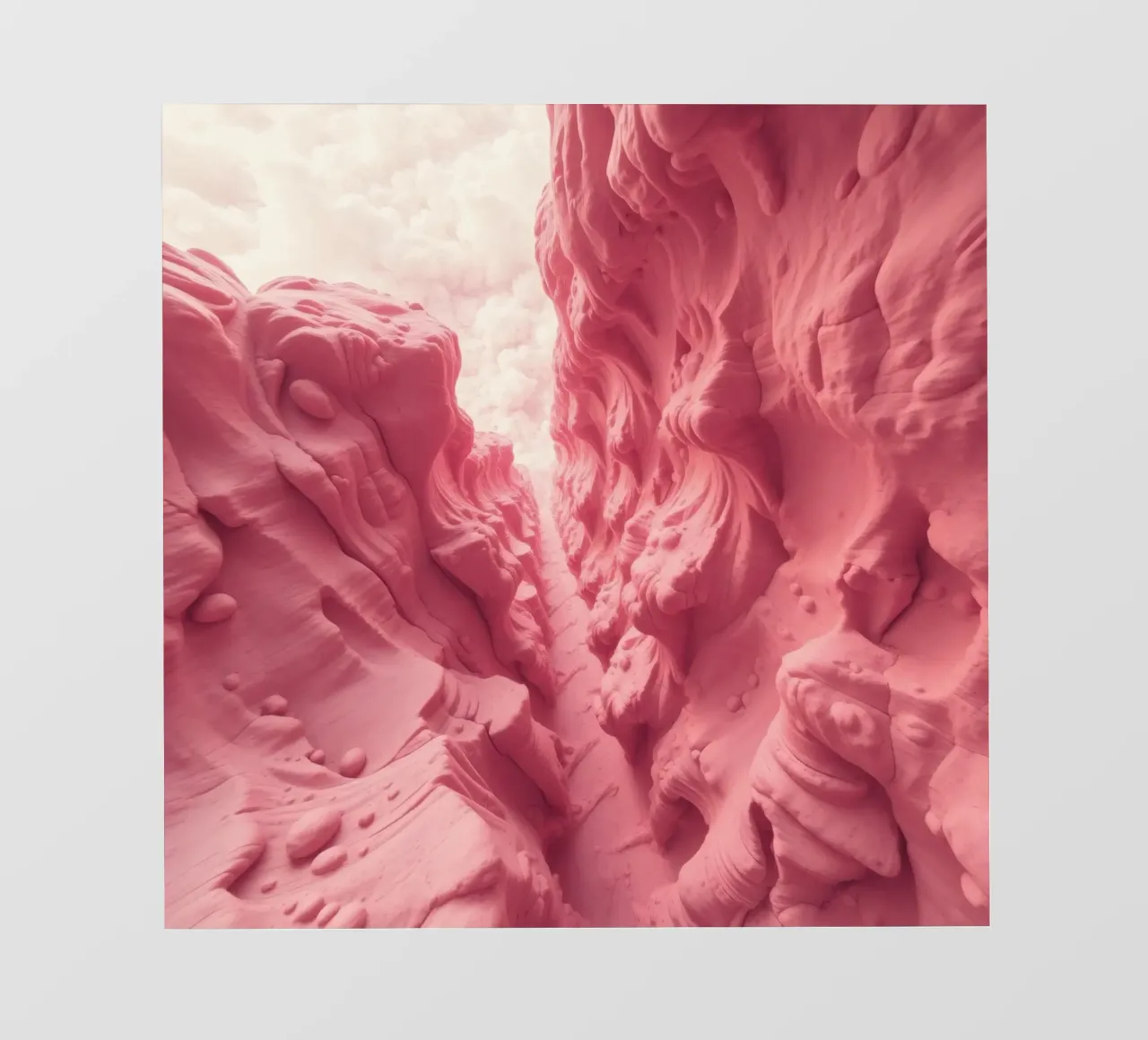 Formazione rocciosa rosa in un canyon con texture insolite telo in pvc da DesignDoodle