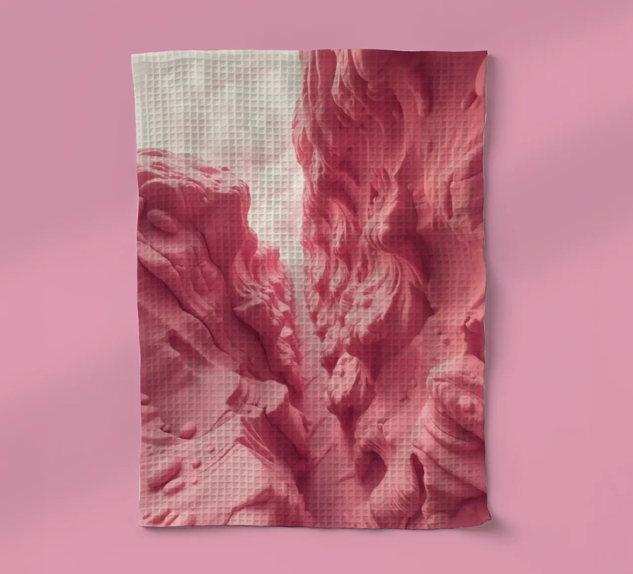 Formazione rocciosa rosa in un canyon con texture insolite canovaccio da cucina da DesignDoodle