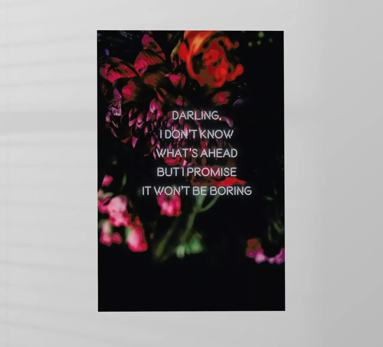 Darling I don't know pellicola backlit da Oh Darling