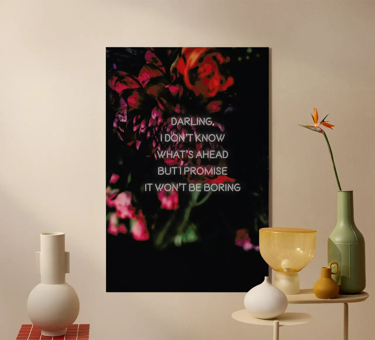 Darling I don't know acrylic glass by Oh Darling