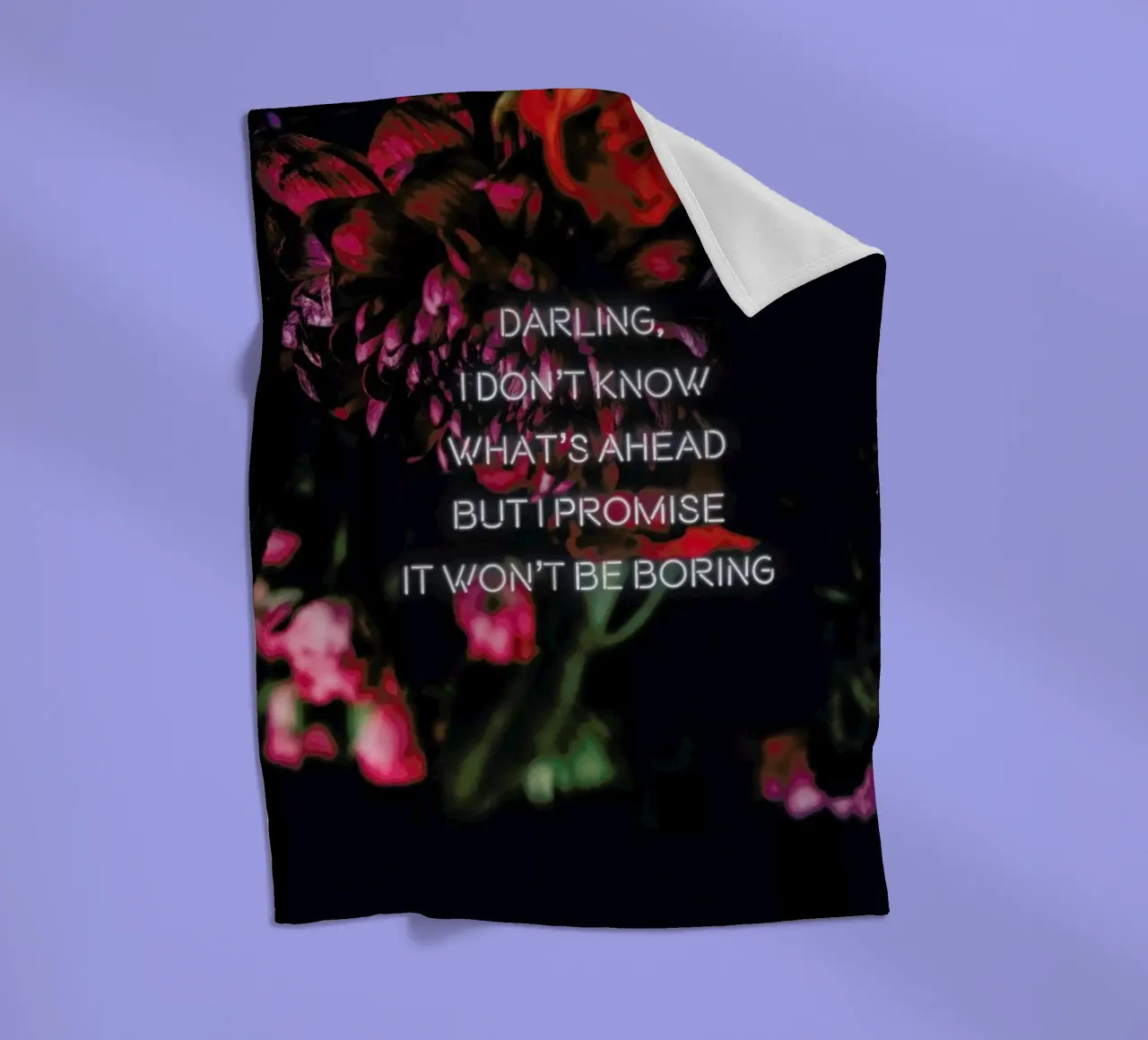 Darling I don't know coperta in pile da Oh Darling