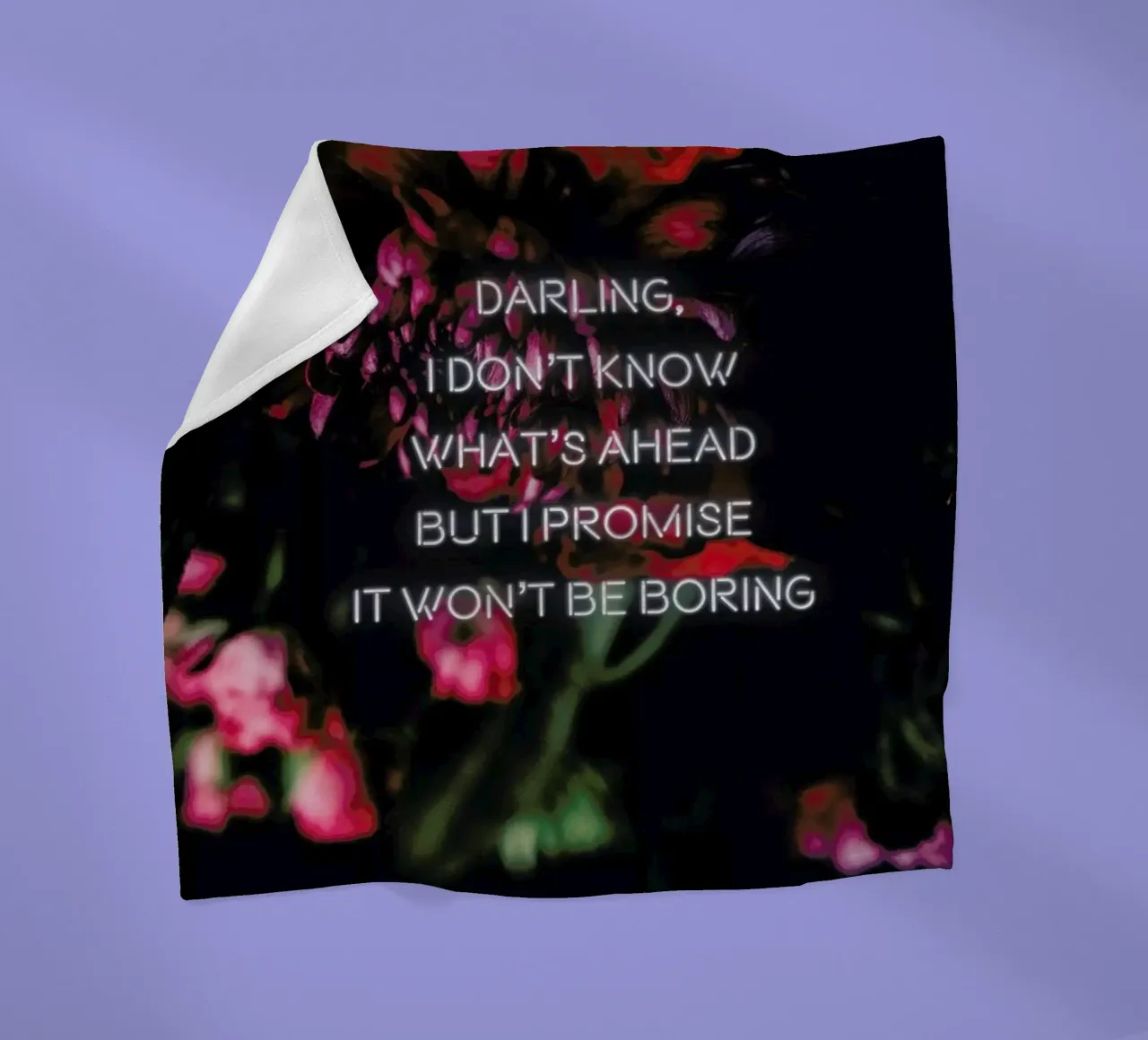 Darling I don't know coperta in pile da Oh Darling