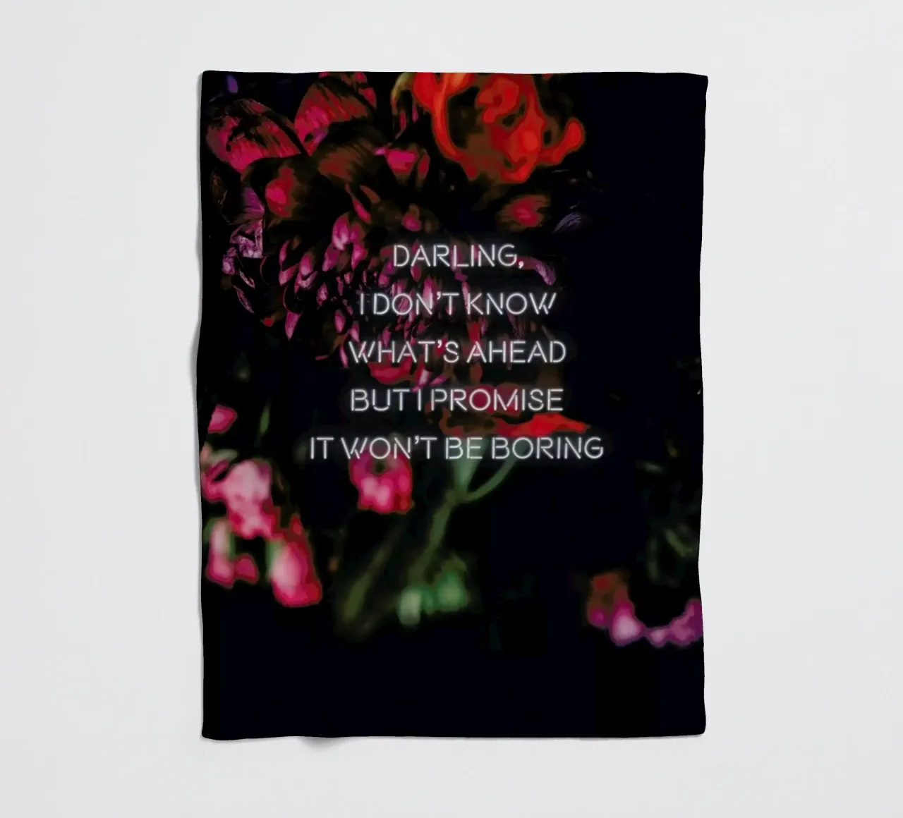 Darling I don't know coperta in pile da Oh Darling