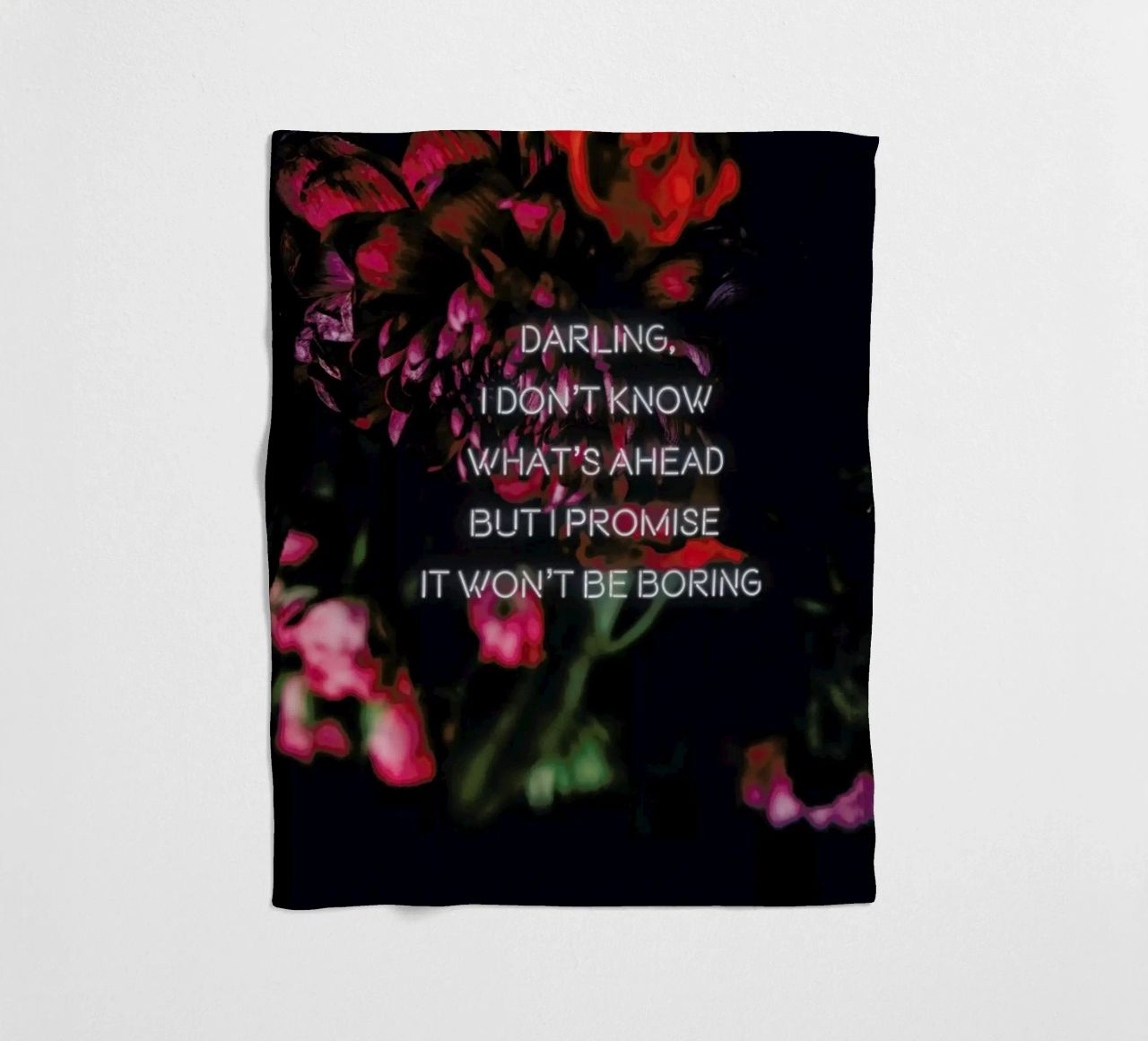 Darling I don't know coperta in pile da Oh Darling