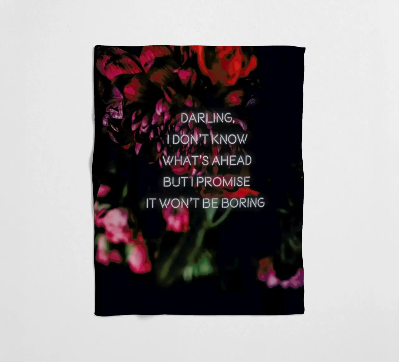 Darling I don't know coperta in pile da Oh Darling