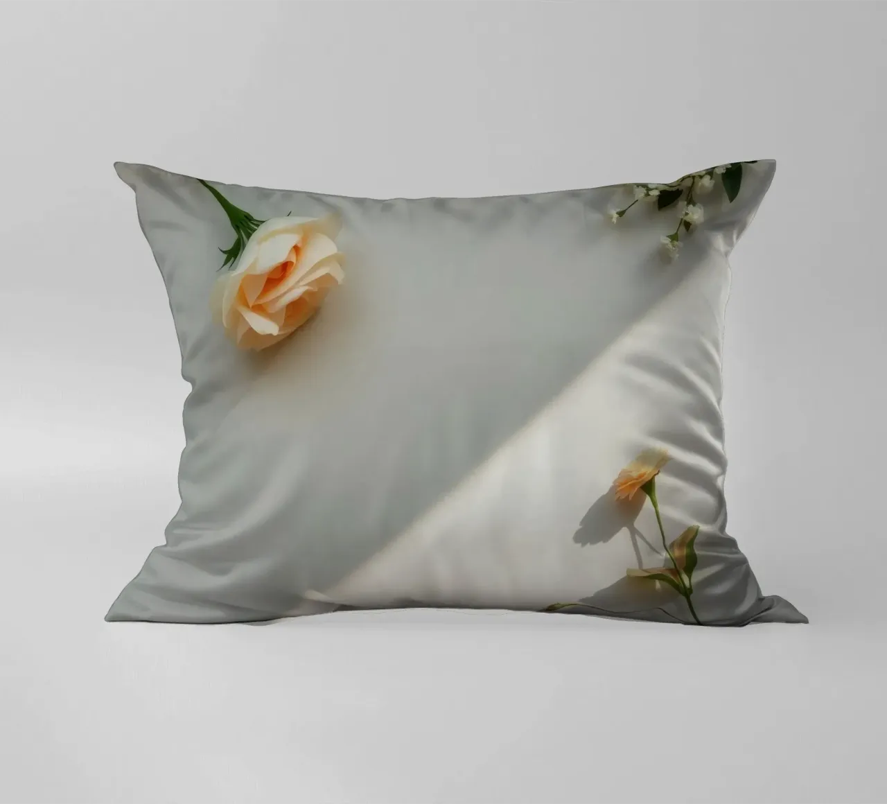 Delicata composizione di fiori su una superficie leggera cuscino da DesignDoodle