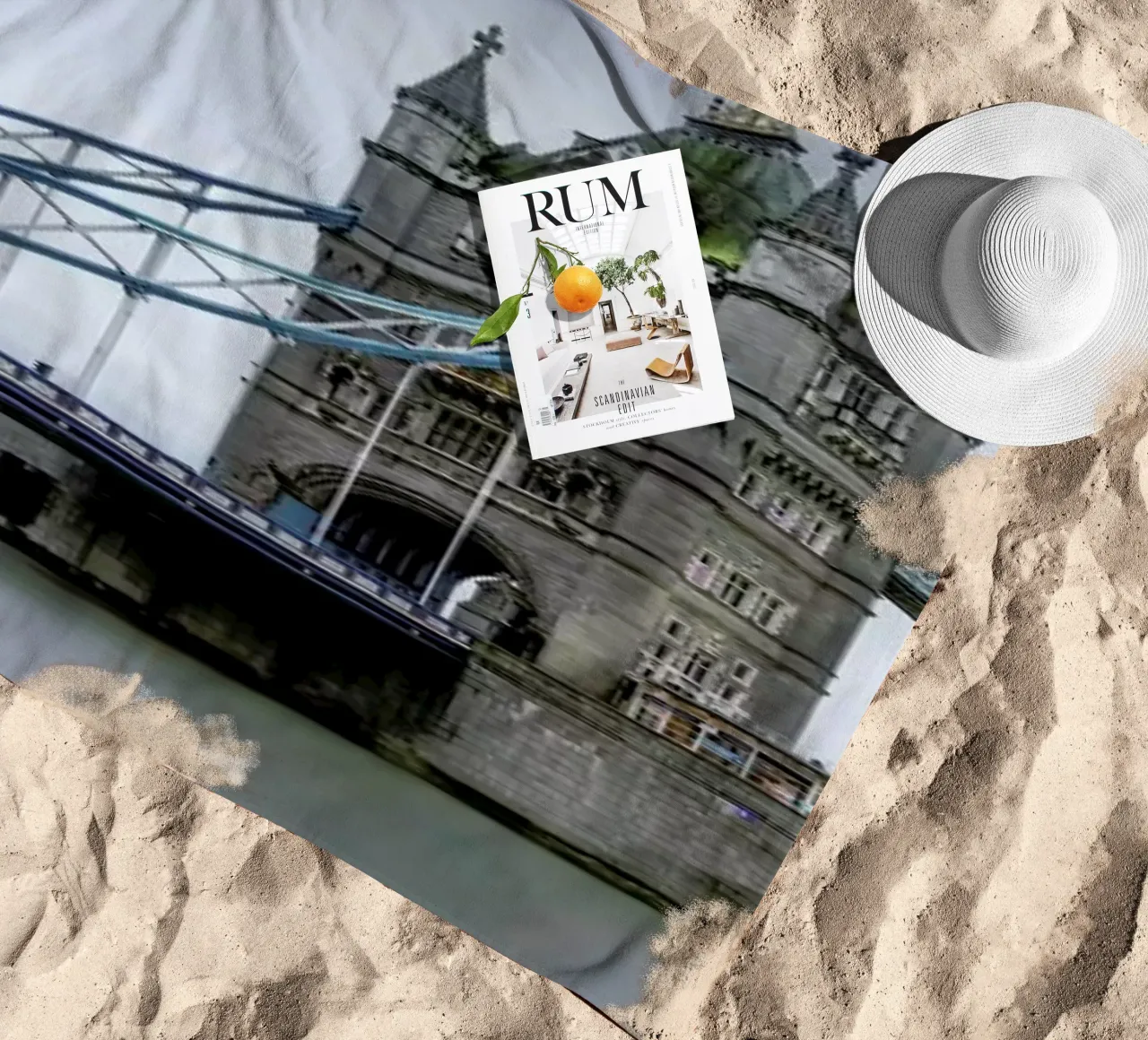 London - Tower Bridge beach towel by Håggard Photography | Ronny Behnert