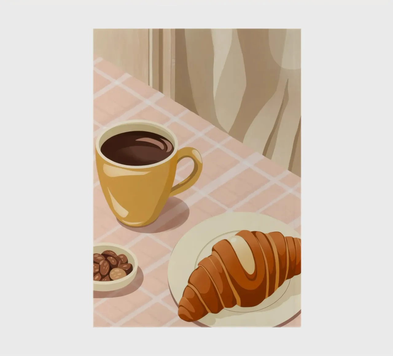 Breakfast with Coffee notebook by Seren Liodra