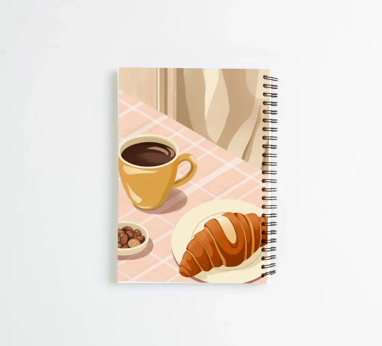 Petit déjeuner avec café carnet à spirale de Seren Liodra