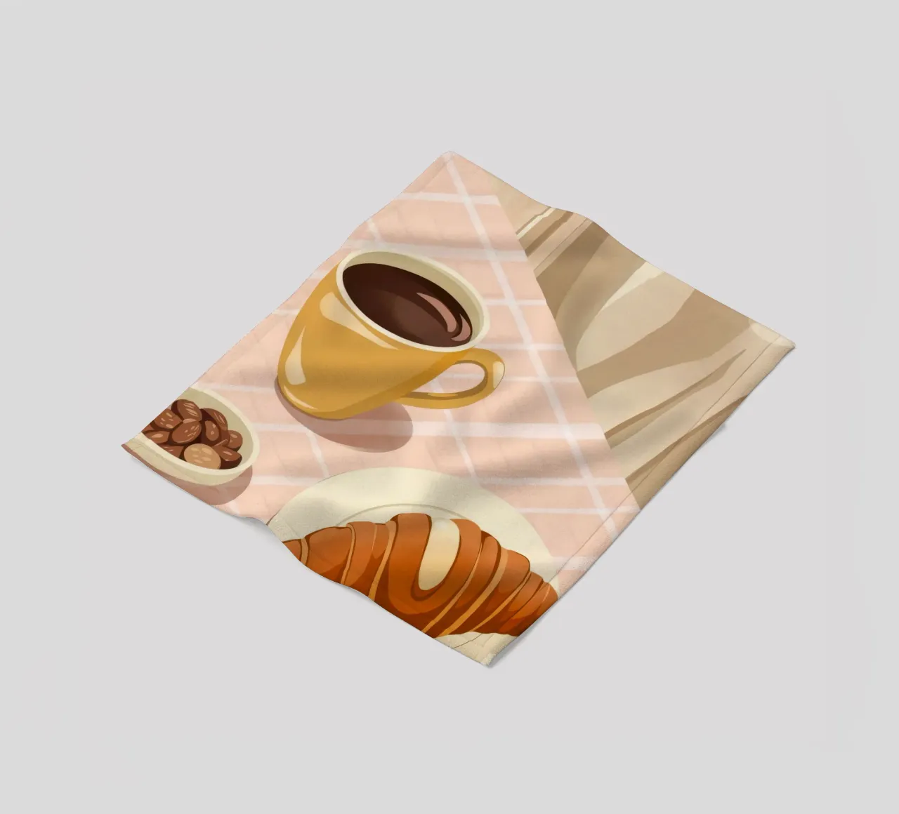 Colazione con caffè coperta in pile da Seren Liodra