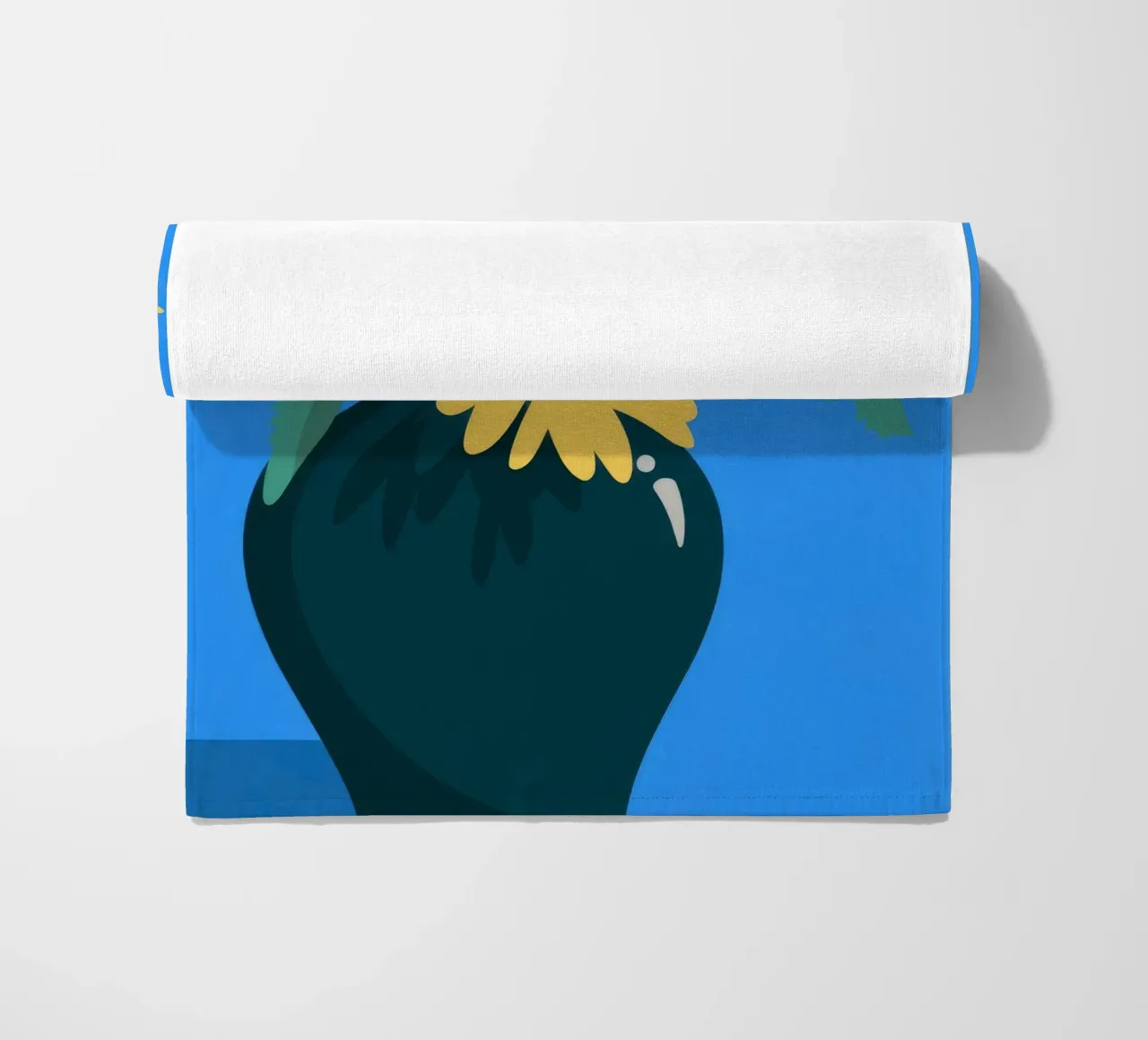Sunflowers in Vase beach towel by Seren Liodra