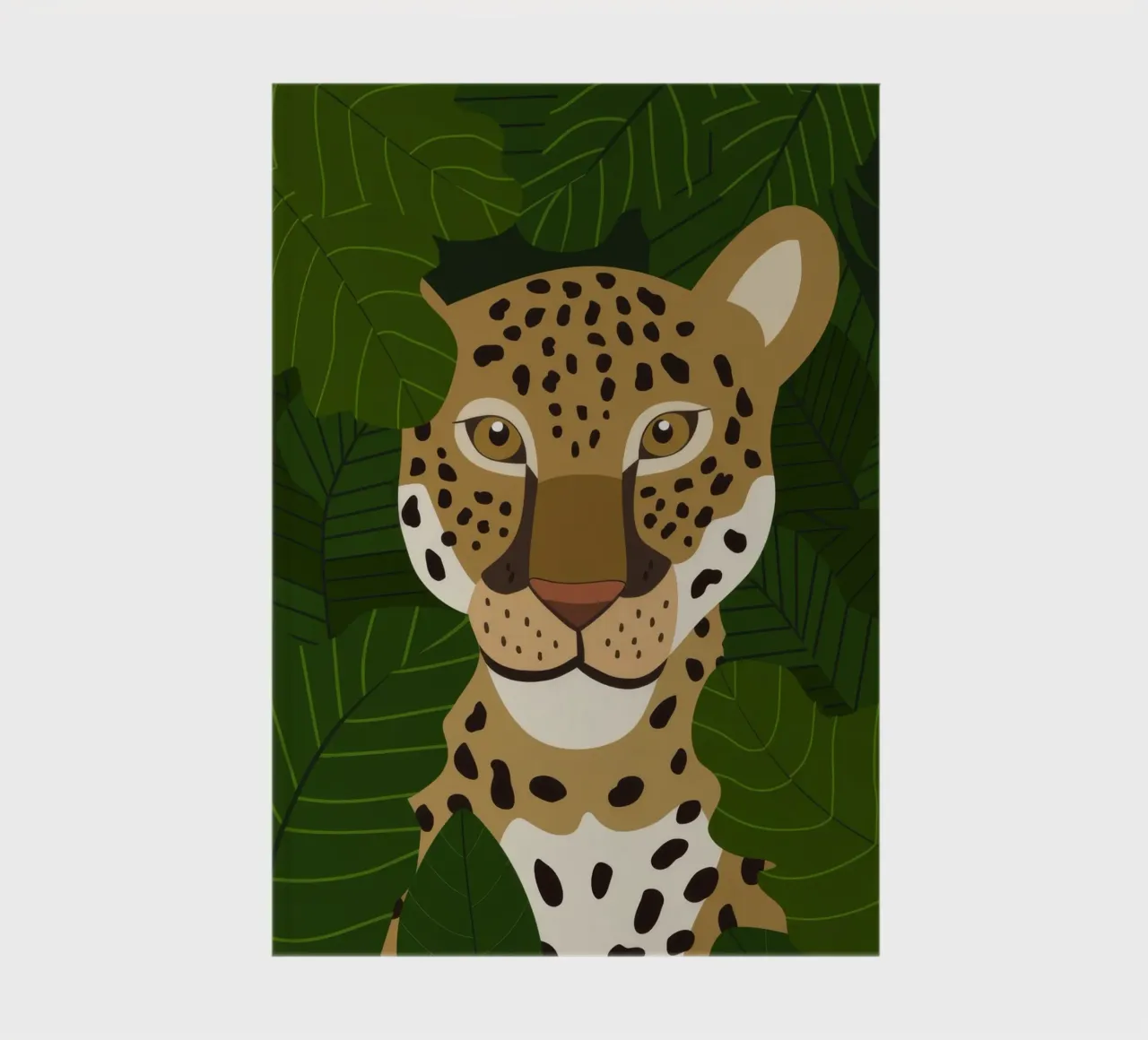Leopard Portrait notebook by Seren Liodra