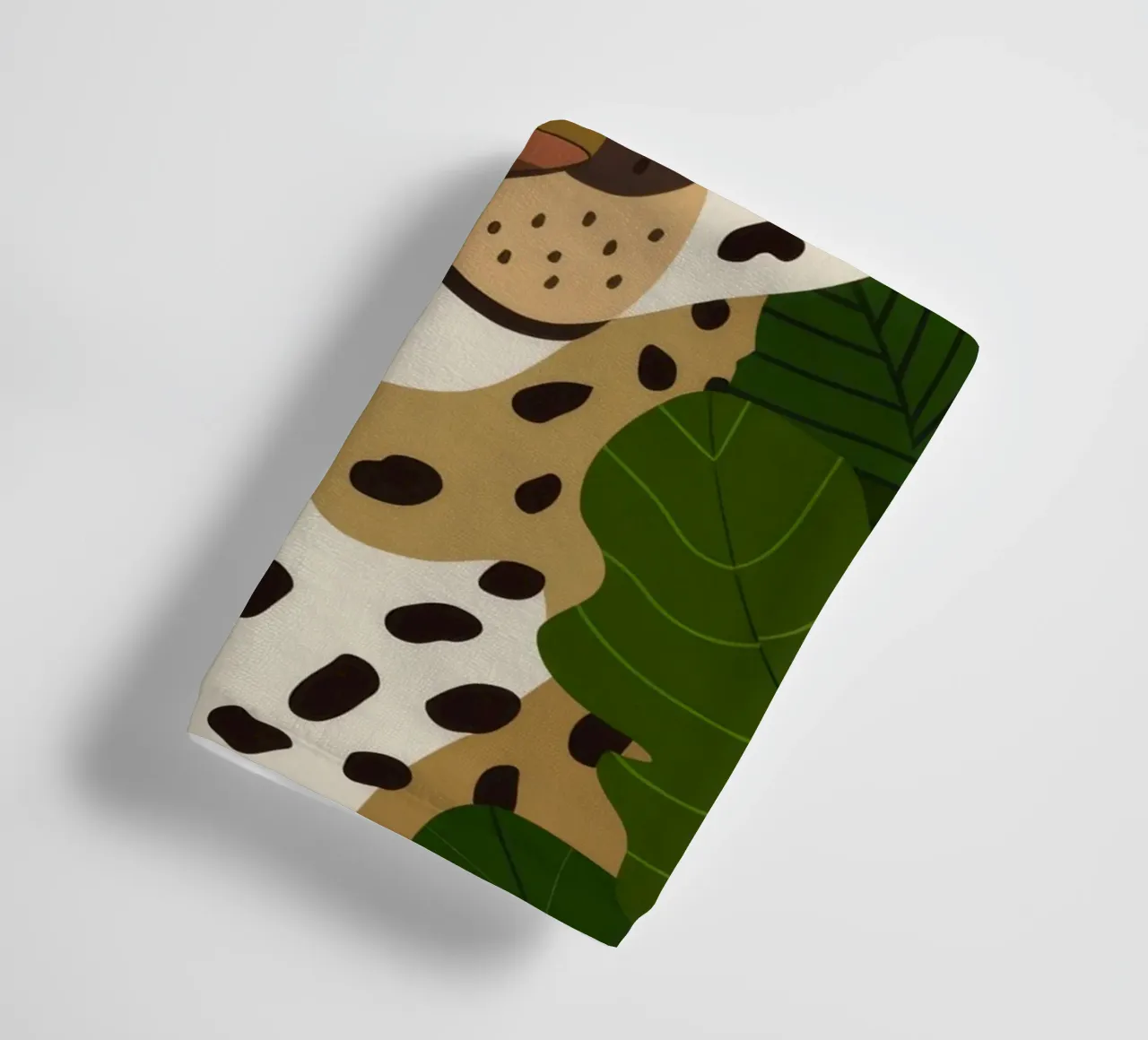 Leopard Portrait towel by Seren Liodra