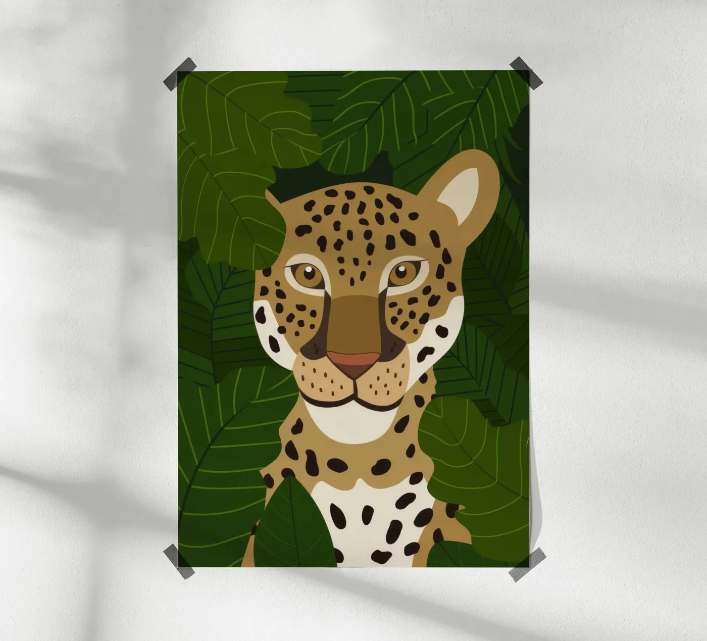 Leopard Portrait Poster von Seren Liodra