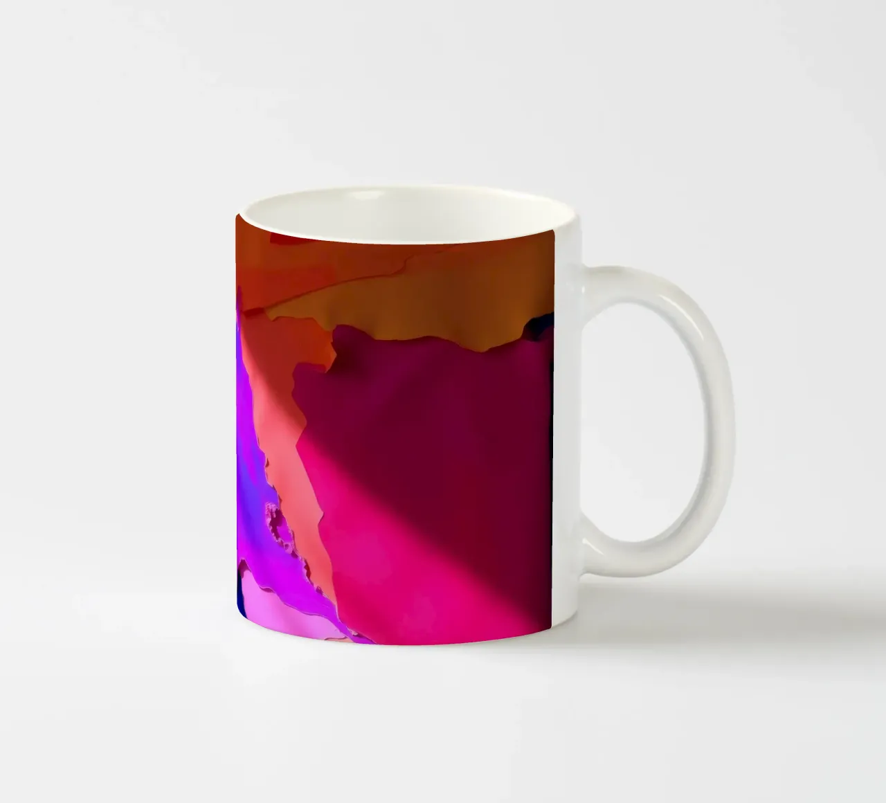 Collage astratto di carta colorata con riflessi di luce tazza in ceramica da DesignDoodle