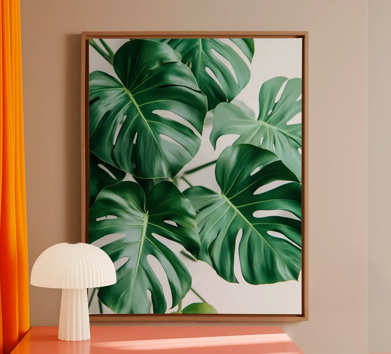 Weelderig groen canvas met Baklijst van PhotoVibe Decor