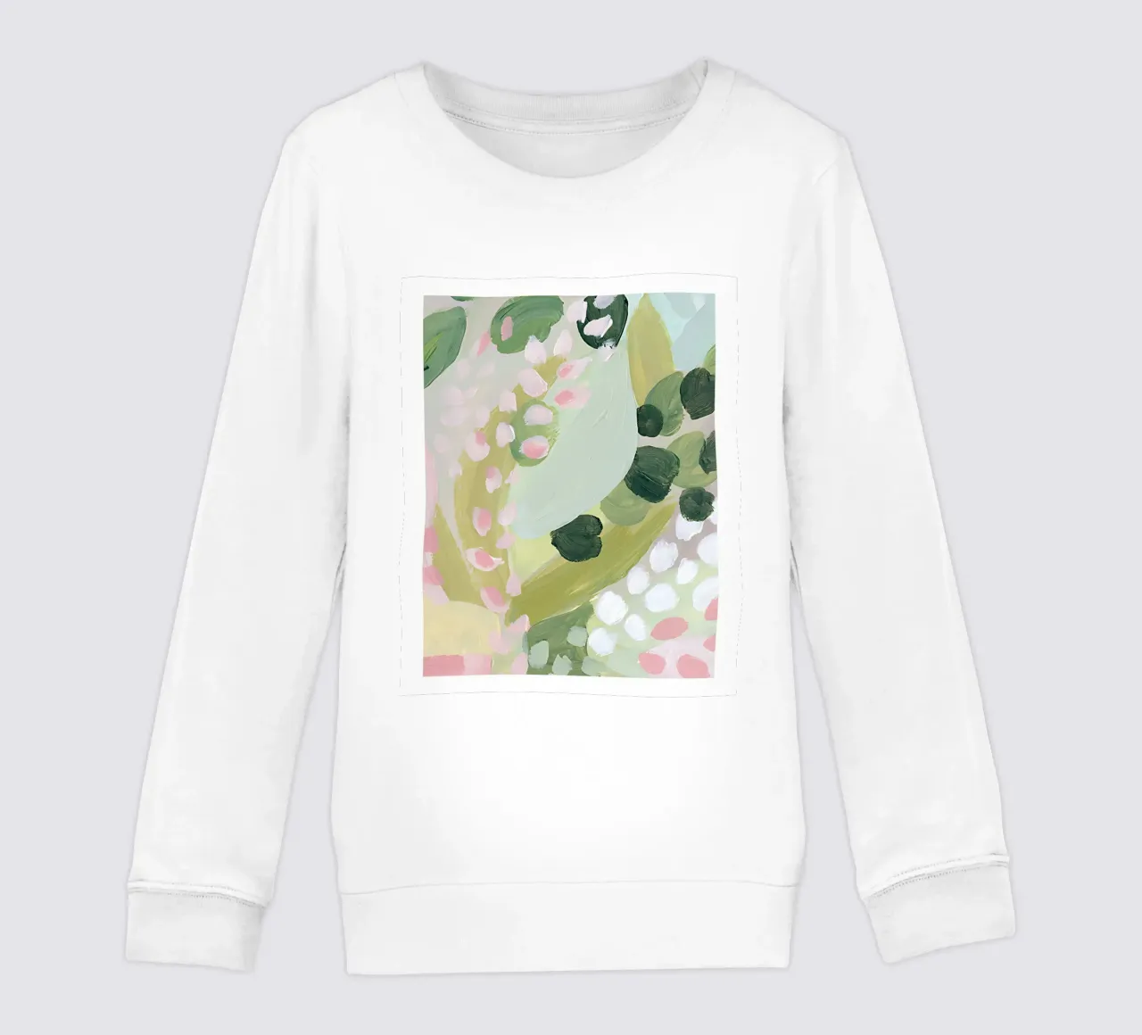 Arte astratta floreale, stampe botaniche moderne e contemporanee felpa bambino da Boheme