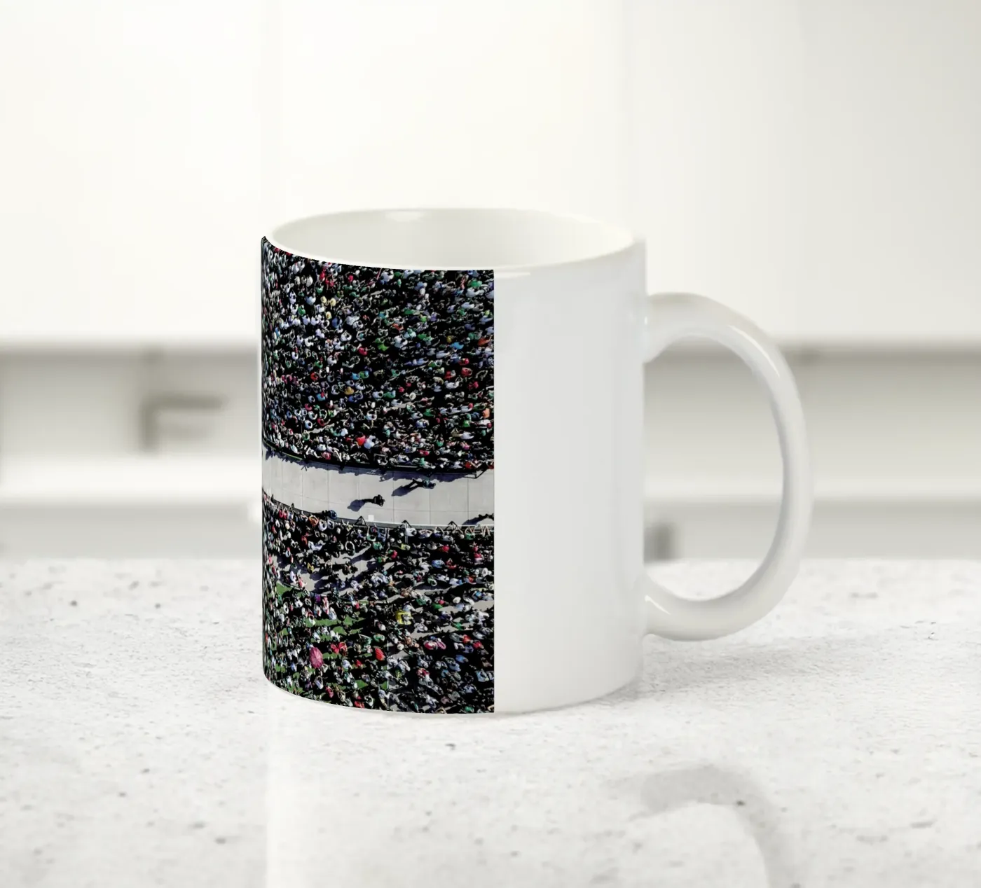 Looking Forward ceramic mug by ROBERTO H