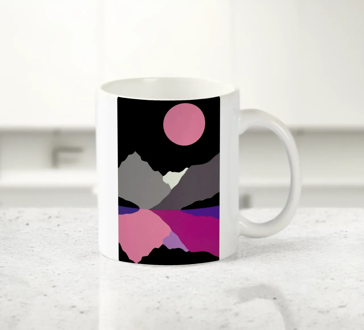 Moonlight On Lake Tenaya tazza in ceramica da Rosi Feist
