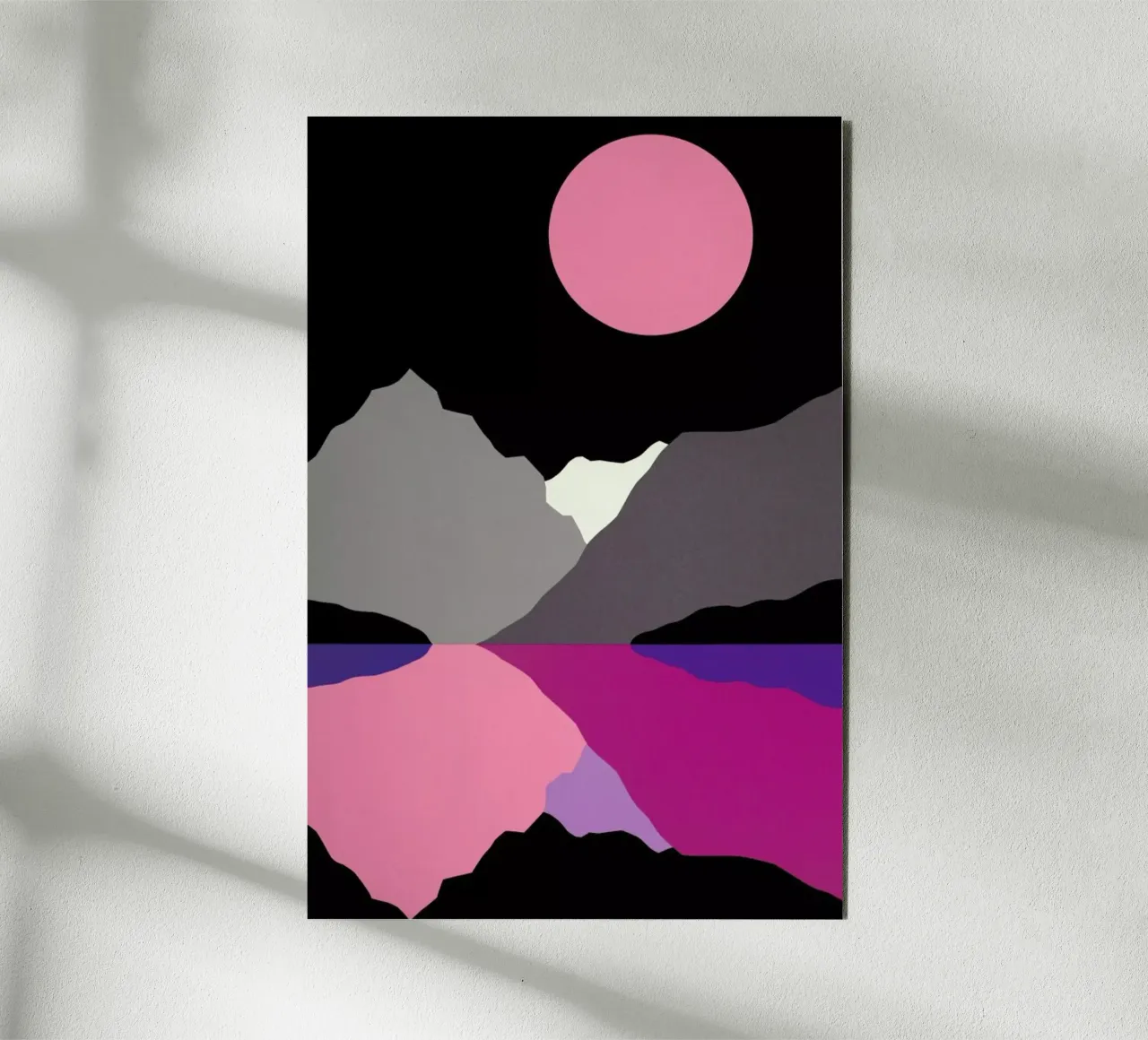 Moonlight On Lake Tenaya alluminio dibond da Rosi Feist