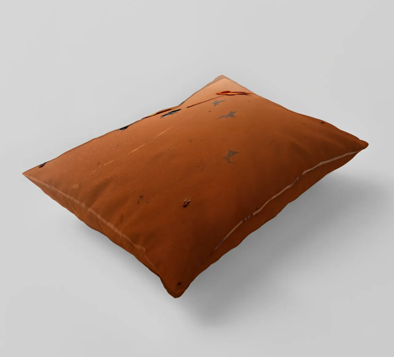 Feuilles d'automne colorées sur une surface rustique avec un motif étoilé coussin de DesignDoodle